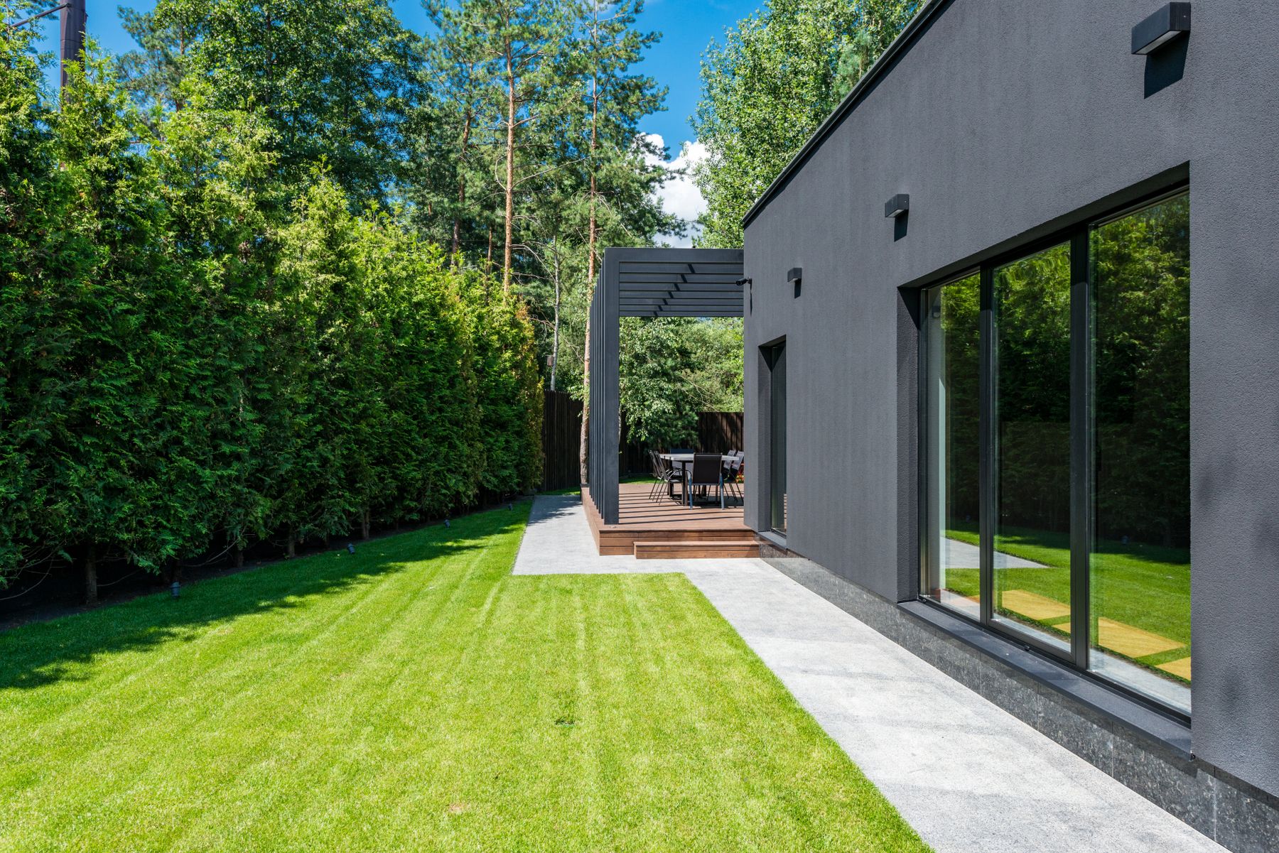 Landscaping website concept setting